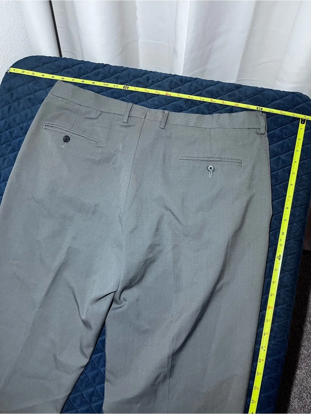 Haggar Men's Gray Dress Pants - Flat Front